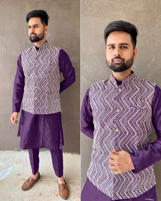 Manyavar Modi Jacket Kurta Pajama Catalog